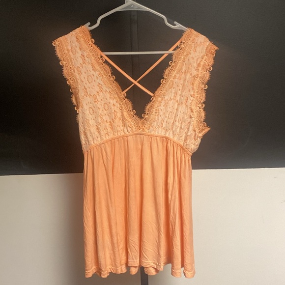 Peach boho tank top - Picture 5 of 5